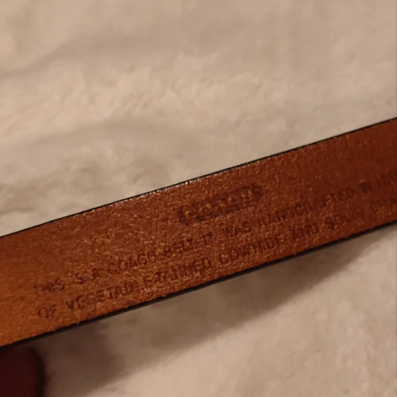 Beautiful Vintage COACH Belt (Made In Italy)